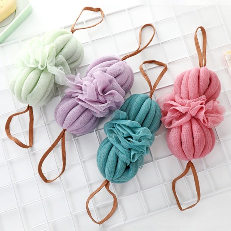 Large Japanese Bath Towel and Exfoliating Bath Ball - Lifestyle Haven