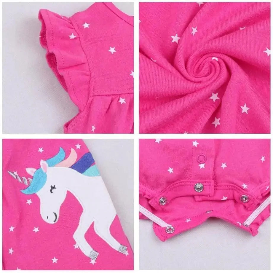 Baby Girl Clothes One-Piece Jumpsuits Baby Clothing Cotton Short Romper Infant Girl Clothes
