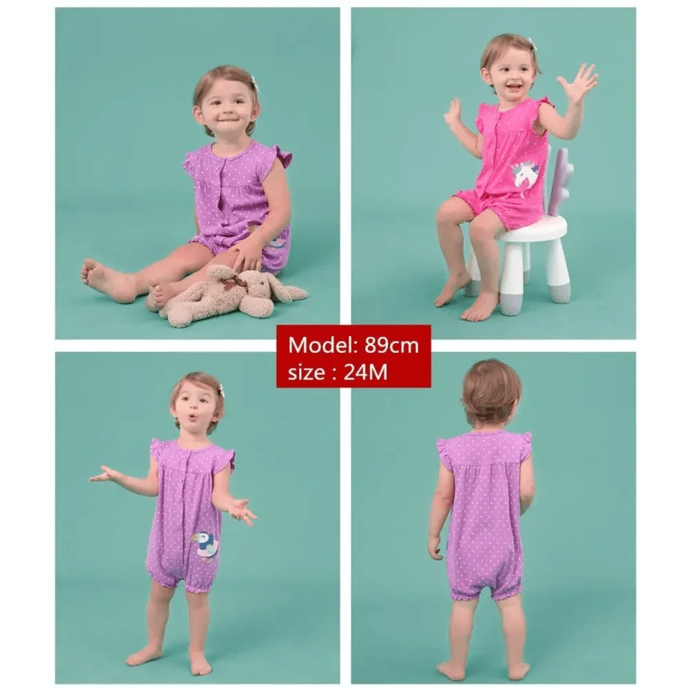 Baby Girl Clothes One-Piece Jumpsuits Baby Clothing Cotton Short Romper Infant Girl Clothes