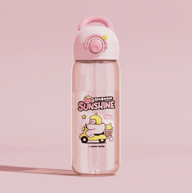 Children's Whale Cartoon Diving Fountain Water Bottle - Tritan Leakproof Sippy Cup (Various Sizes & Colors) - Lifestyle Haven