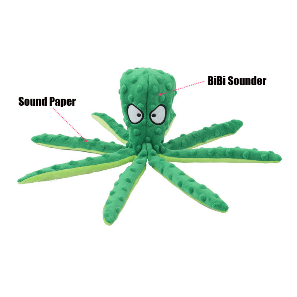Interactive Bite-resistant Plush Octopus Pet Toy - Lifestyle Haven
