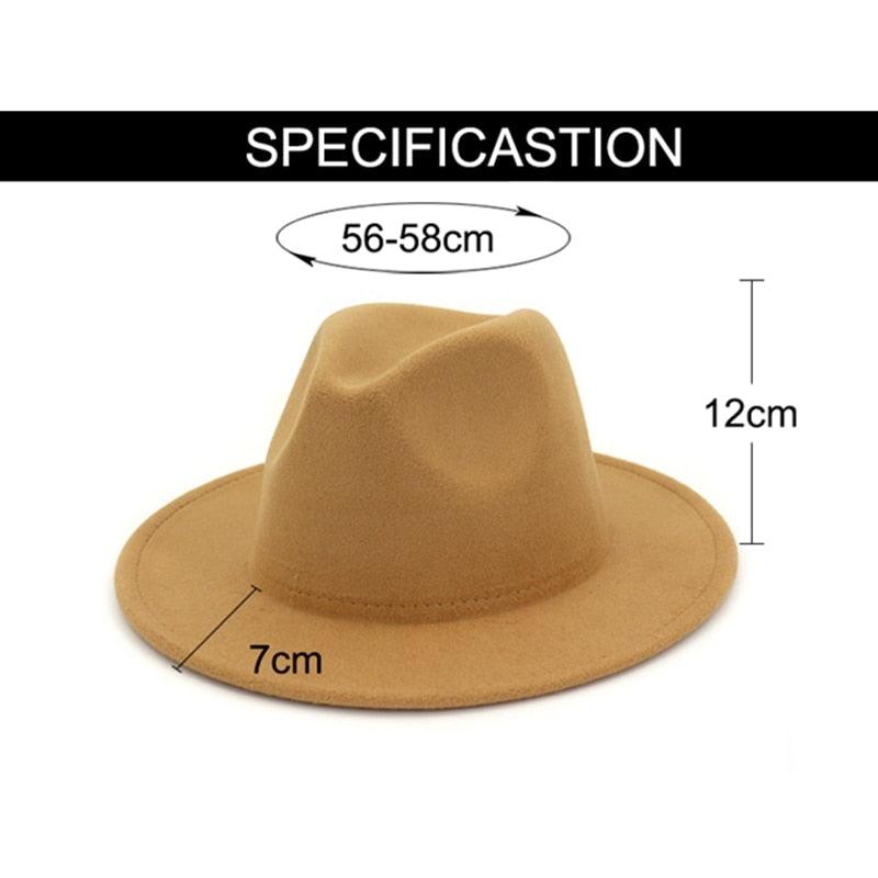 Two Colors Spray Painted Wool Jazz Hat  Fedora Unisex Color Autumn Winter Retro Hat Two Tone Dress Hat 56-58CM