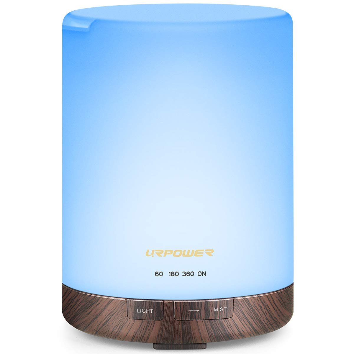 URPOWER 2nd Gen 300ml Aroma Essential Oil Diffuser Night Light Ultrasonic Air Cool Mist Humidifier with AUTO Shut Off and 6-7 Hours Continuous Diffusing and 4 Timer Settings for Home Office Yoga Spa - Lifestyle Haven
