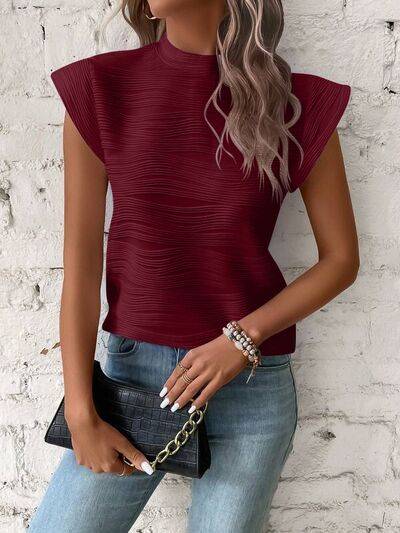 Terri Cap Sleeve Shirt - Lifestyle Haven