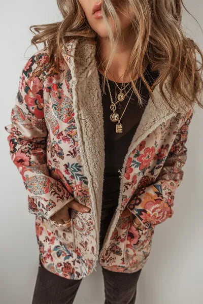 Vintage Autumn Printed Long Sleeve Hooded Jacket Lightweight & Stylish Casual Outerwear by Stevvex