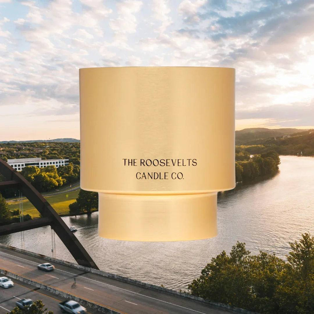 Austin TX Candle Featuring Herbal and Woodsy Notes