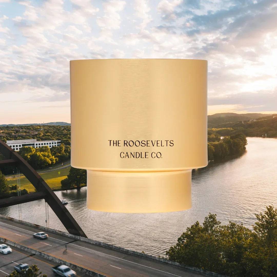 Austin TX Candle Featuring Herbal and Woodsy Notes