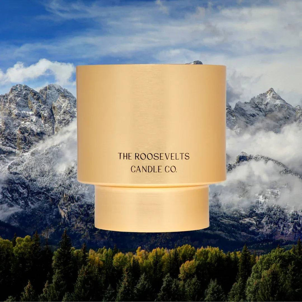 Jackson Hole, WY Soy Candle with Leather and Pine