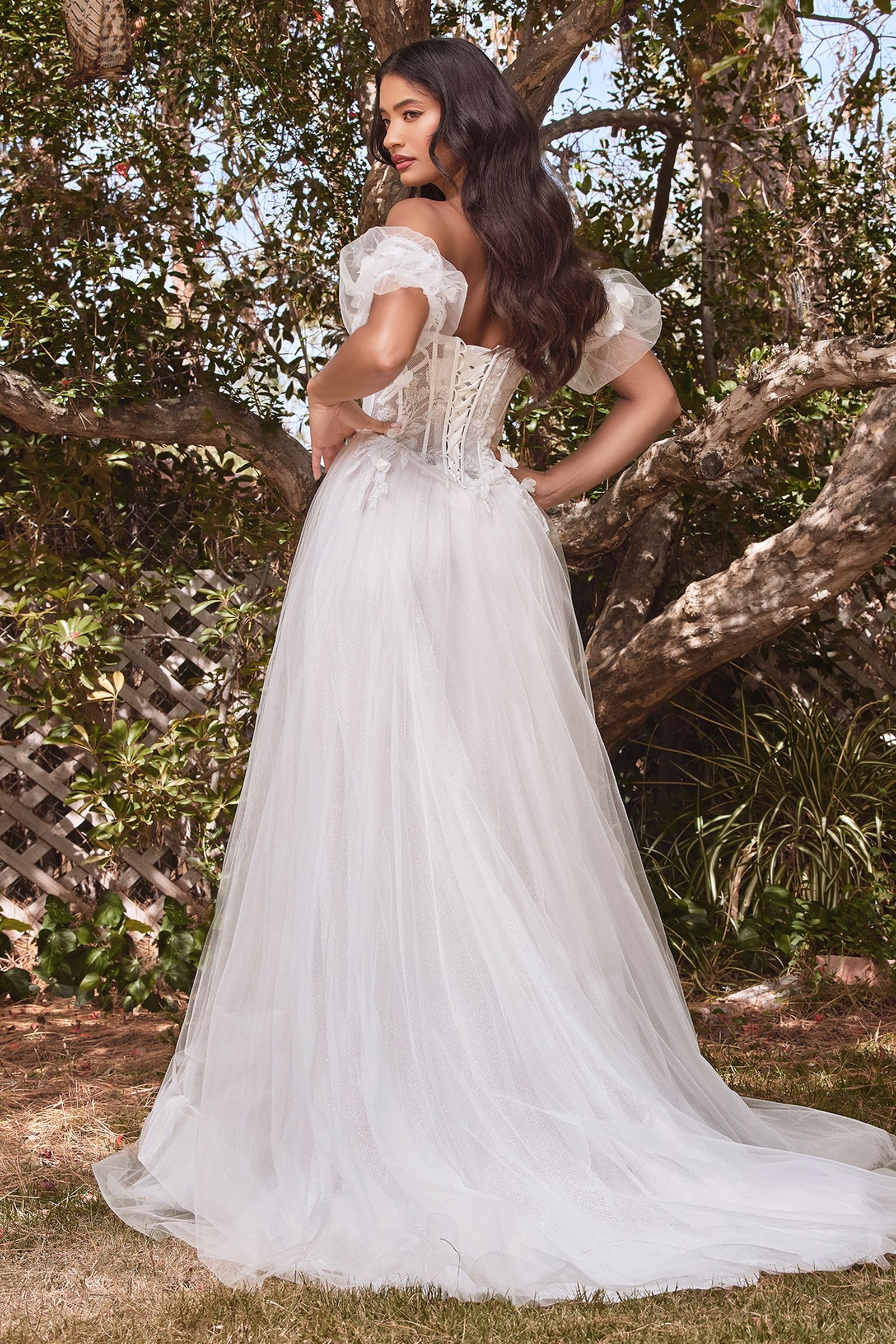 Strapless Floral Ball Gown Bridal-1