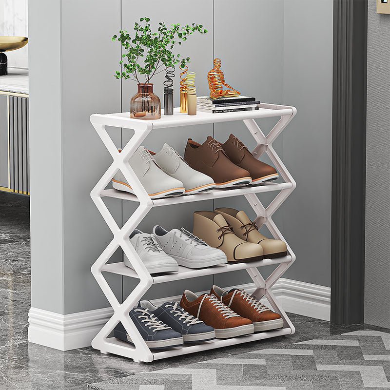 X-Type Multi-Functional Shoe Rack With Two Layers - Lifestyle Haven