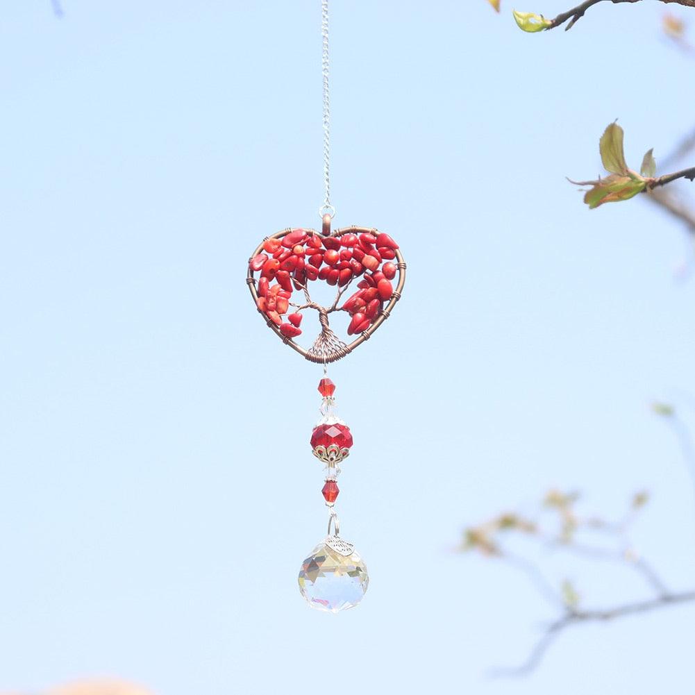 Chandelier Crystals Ball Prism Pendant Maker Sun Catcher Crystal Rainbow Maker Drops Hang for Window Home Decor Car Charms Hanging  Wind Chimes Hanging Ornament Garden Decor