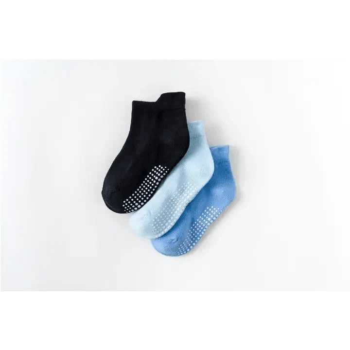 Children Cotton  6 Pairs/Set Anti-slip Socks For Boys Girl Rubber Kid Floor Sock With Grips For 0 To 6 Years Kids