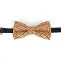 Classic Children Striped Elegant New Bow Tie Cute Kids Design Boys Brown Color Printed Bowties