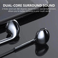 Classic Stereo 3.5mm Wired Control Earphone Stereo Headphones With Control Noise Isolating