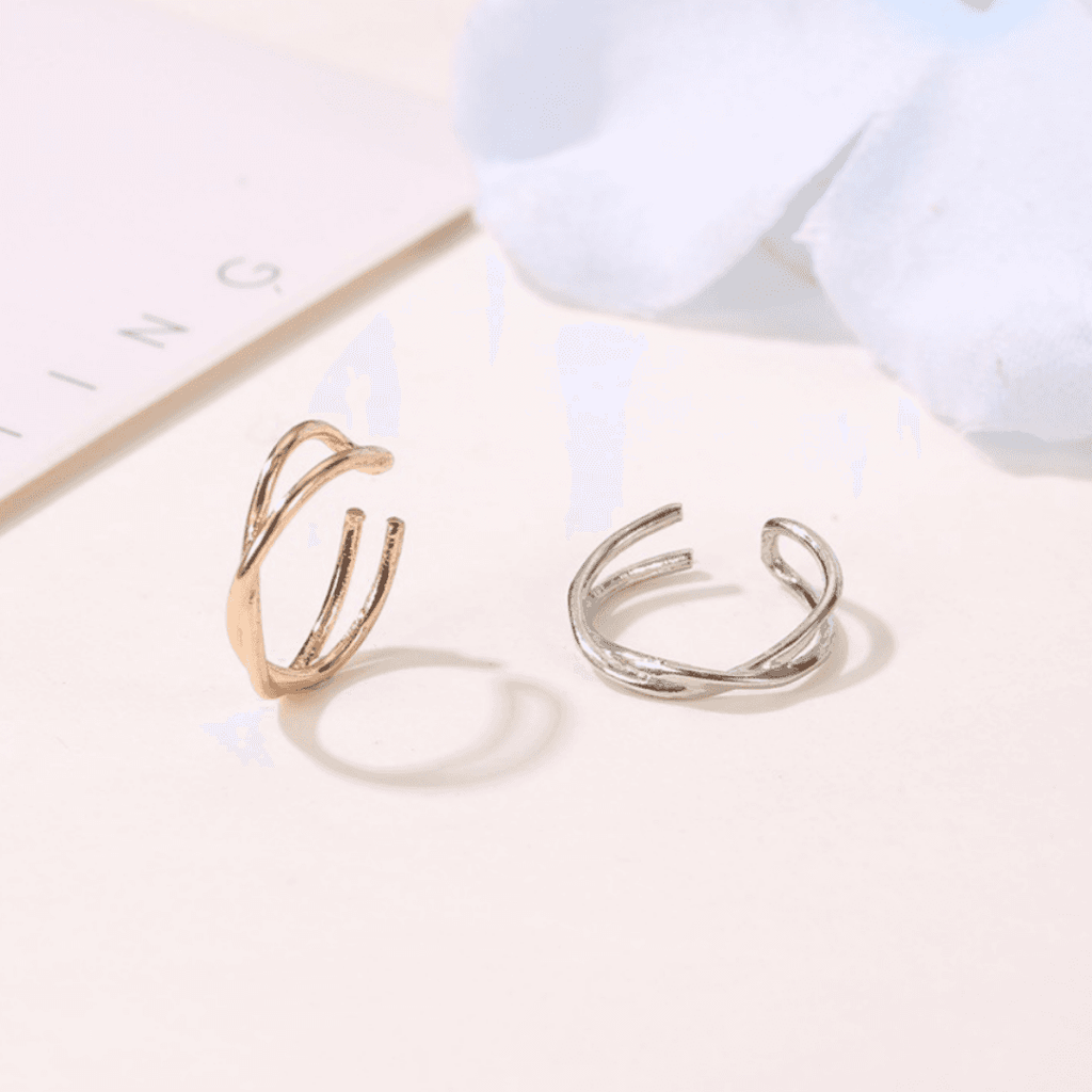 Dedee Ear Cuff - Double Layer Ear Clip for Women