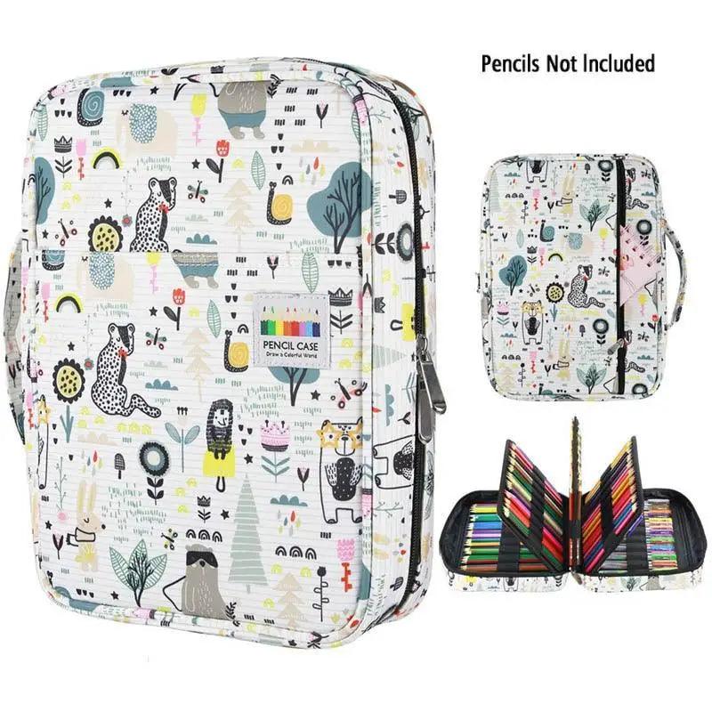 Colorful Large Capacity Pencil Bag Organizer Portable Multilayer Holder  Big Pencil Bag