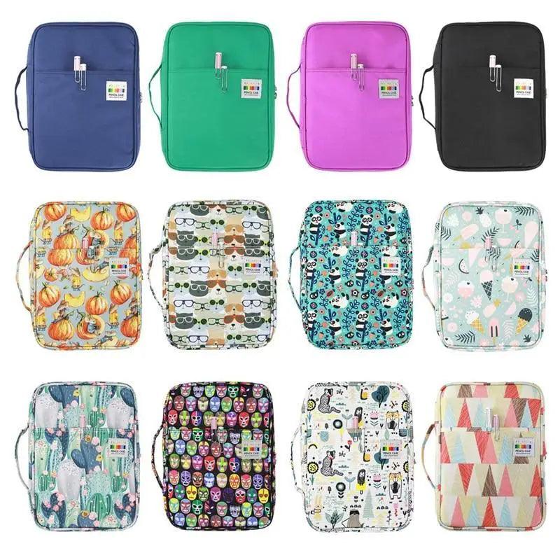 Colorful Large Capacity Pencil Bag Organizer Portable Multilayer Holder  Big Pencil Bag