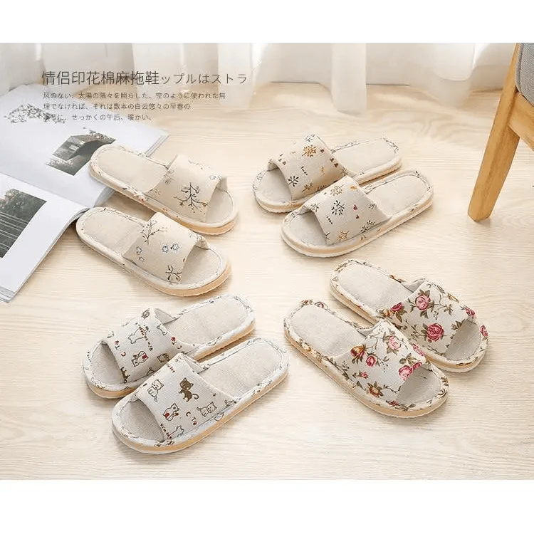 Comfortable Elegant Flower Design Indoor Soft Slipper Spring Autumn Lightweight Flip Flops For Women Classic Bedroom Slippers Ladies Foldable Flip Flops