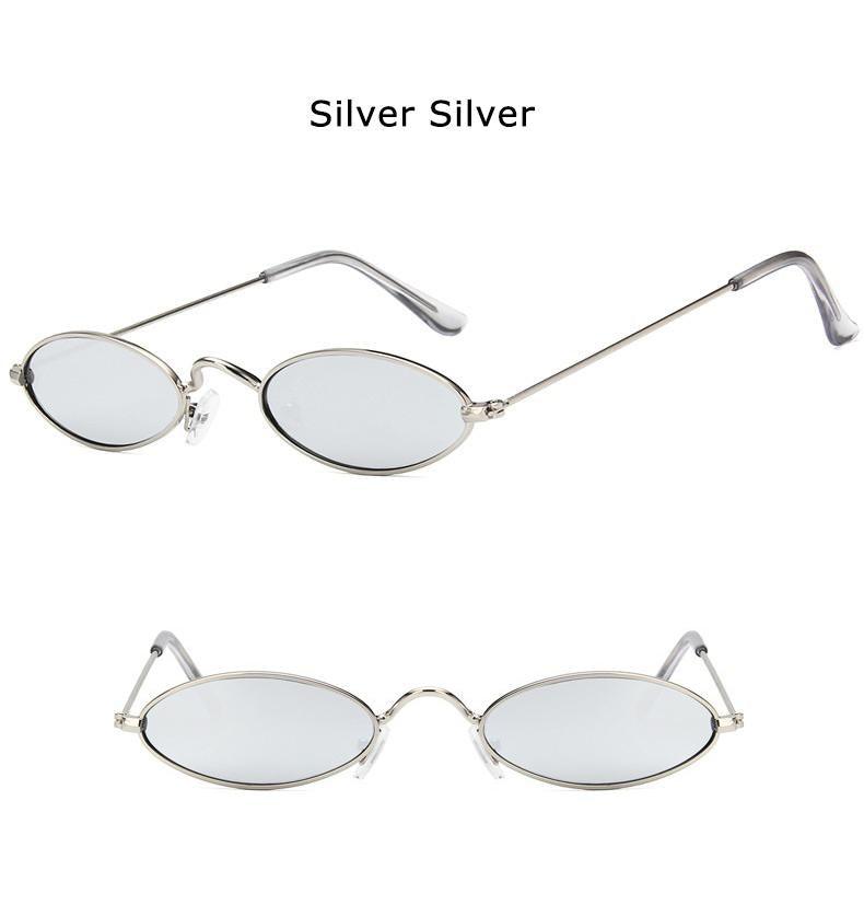 Cute Black Round Style Sun Glasses Design Retro Style Women Sunglasses New Vintage Oval Small Eyewear Metal Light Frame For Female