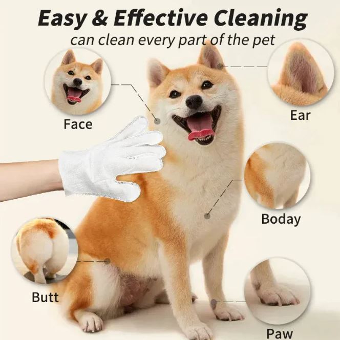 Pet Cleaning Gloves & Wipes - Lifestyle Haven