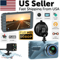 HD 1080P Car Dual Lens Dash Cam 4" DVR Recorder Front & Rear Camera Night Vision - Lifestyle Haven