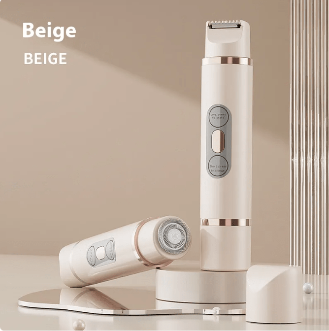Dual-Head Electric Shaver Painless Women's Epilator Bikini Hair Removal Device Automatic Hair Trimmer Underarm Facial Lips Leg - Lifestyle Haven
