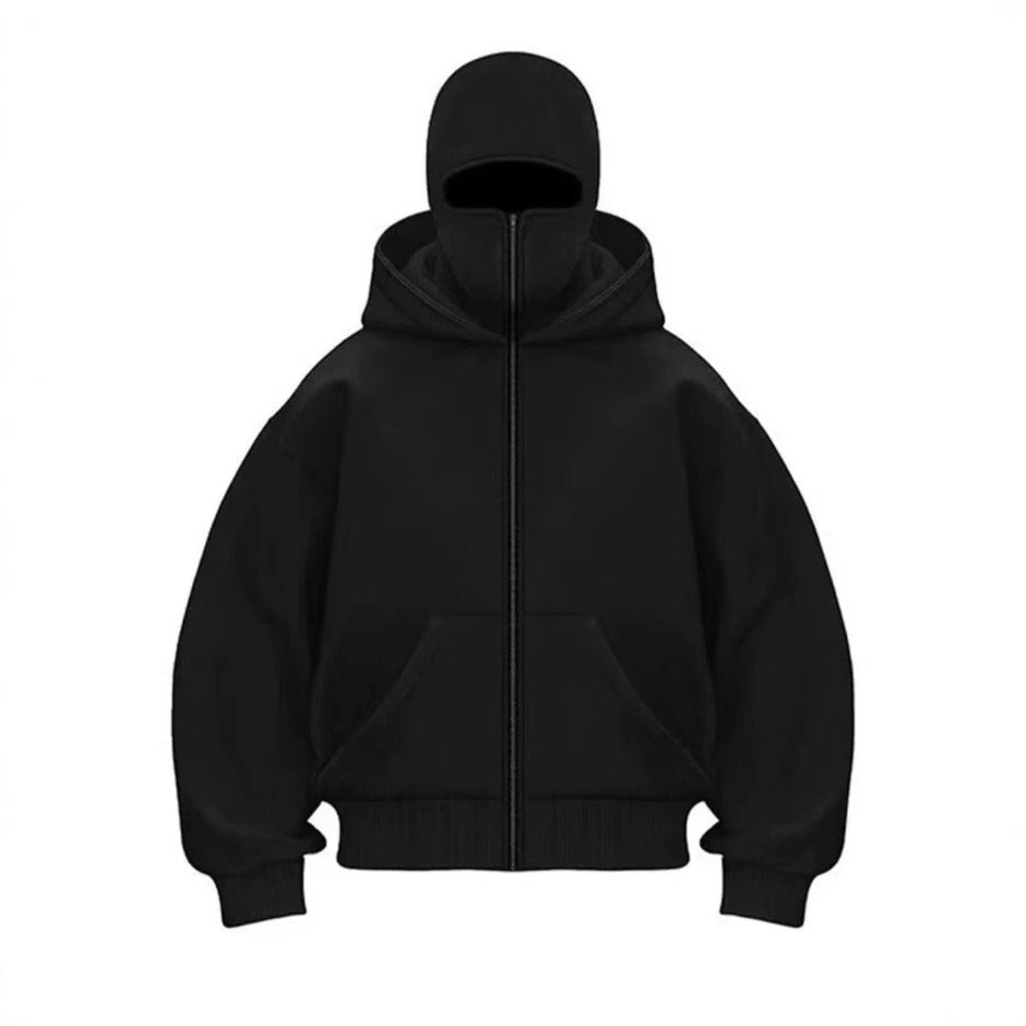 Men's Hooded Zip-Up Baseball Jacket - Lifestyle Haven