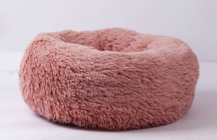 Round Plush Dog Bed for Small Dogs and Puppies - Lifestyle Haven