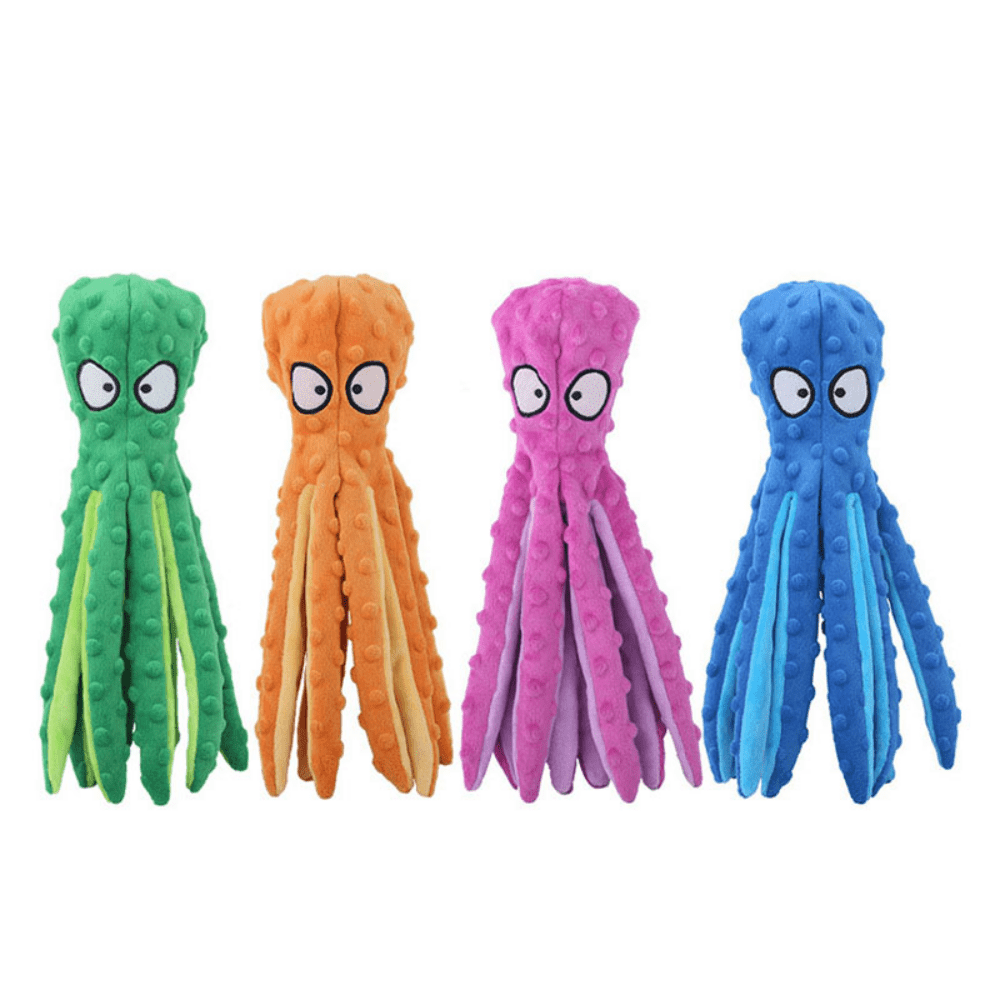 Interactive Bite-resistant Plush Octopus Pet Toy - Lifestyle Haven