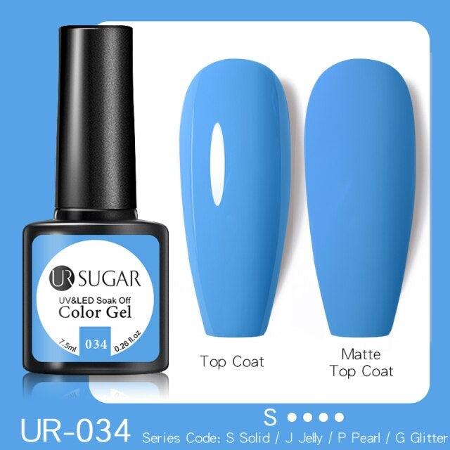 Dark Blue Matte Colorful UV Nail Gel Polish Semi Permanent Popular High Quality Fashion Design