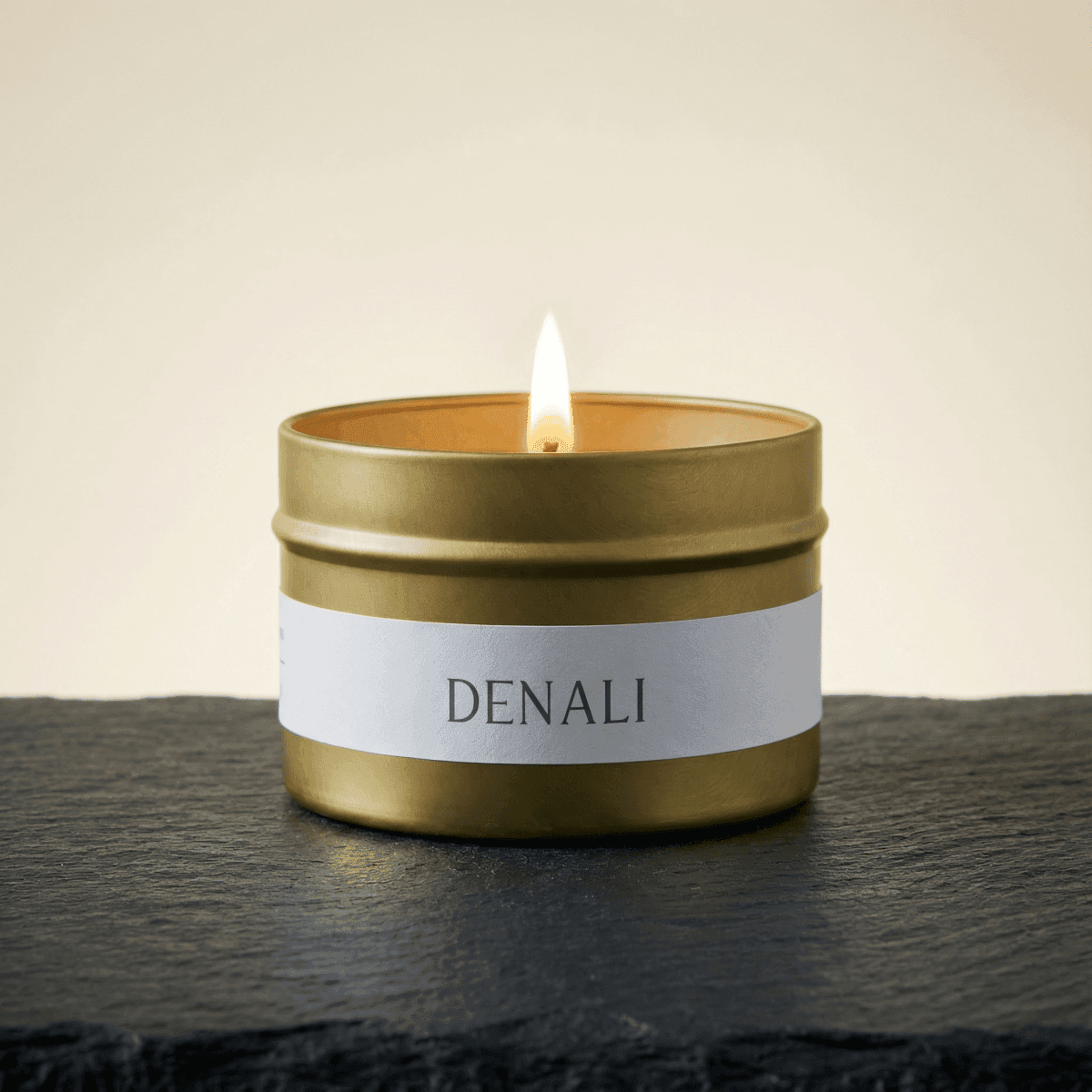 Denali Travel Candle with Teak and Leather Scent