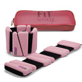 FITWAY | 1 pair 2 lbs | Adjustable Silicone ankle weights | - wrist weights - | ankle weights for women -ankle weights for men | 2lb ankle weights| Suitable for Yoga Dance Pilates | water-resistant silicone (pink) - Lifestyle Haven