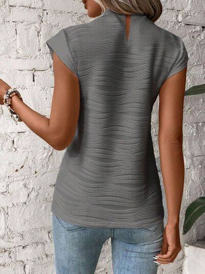 Terri Cap Sleeve Shirt - Lifestyle Haven