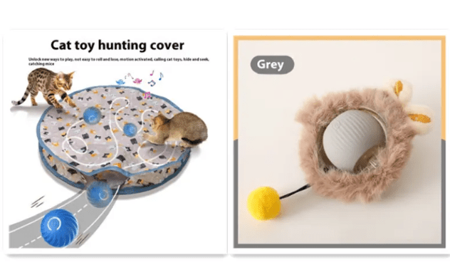 PurrPlay Self-Rolling Cat Toy Ball - Lifestyle Haven