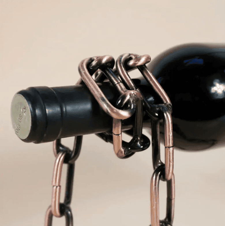 Magic Iron Chain Wine Bottle Holder - Lifestyle Haven