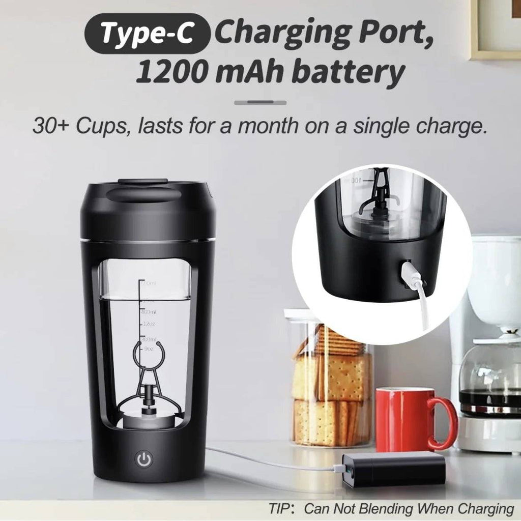 Electric Portable Whey Protein Shaker Bottle - Lifestyle Haven