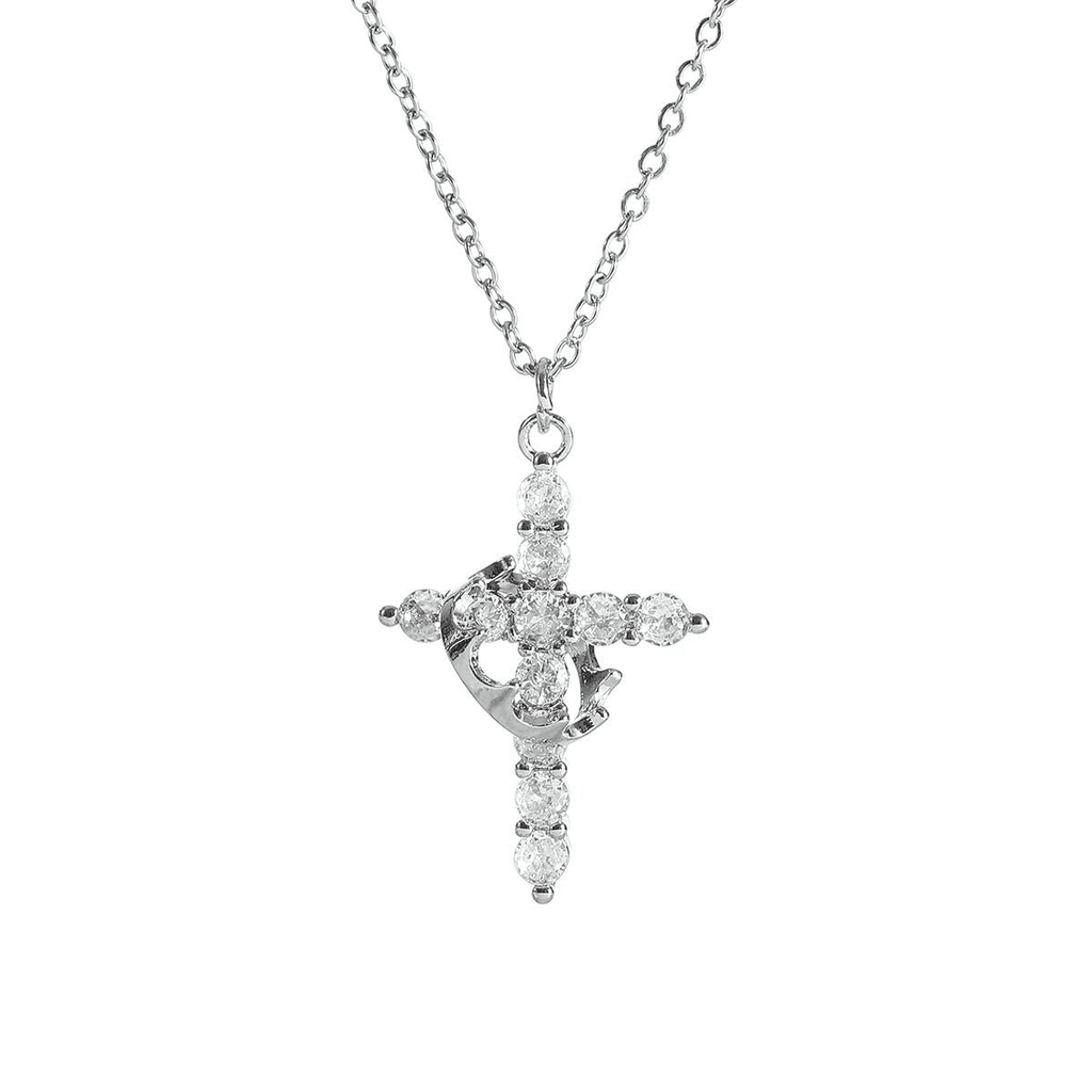 Crown Cross Necklace - Lifestyle Haven