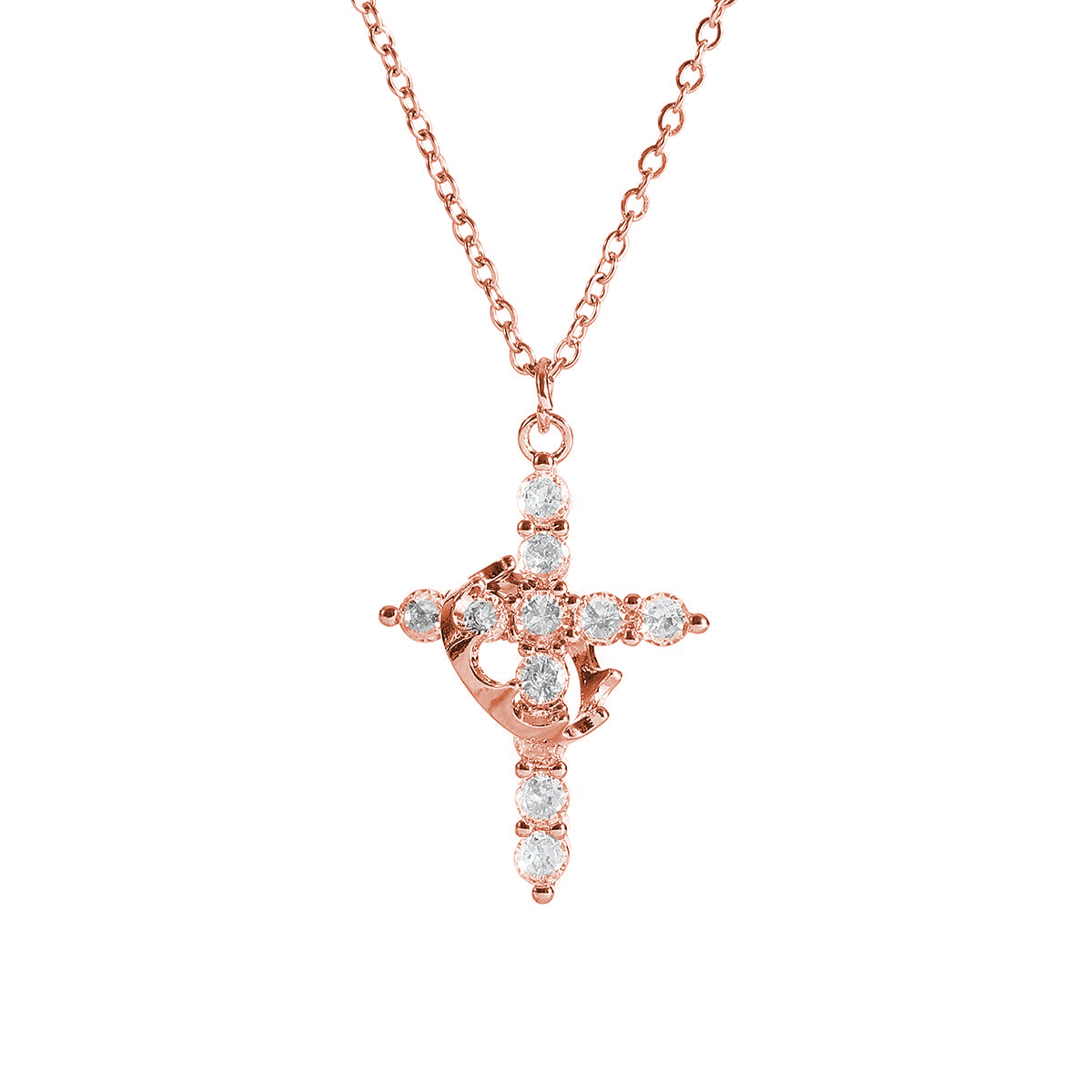 Crown Cross Necklace - Lifestyle Haven