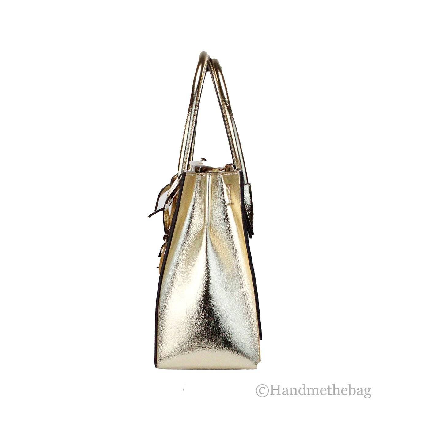 Michael Kors Mercer Medium Pale Gold Messenger Crossbody Bag - Lifestyle Haven