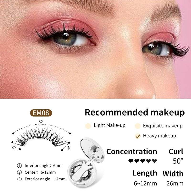 Magnetic False Eyelashes Set with Applicator - Lifestyle Haven
