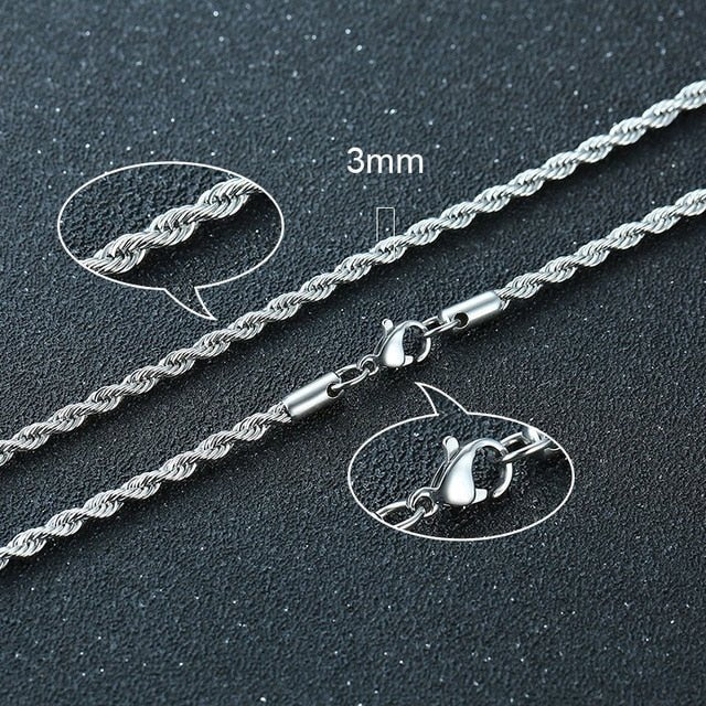 Twisted Rope Figaro Necklaces - Lifestyle Haven