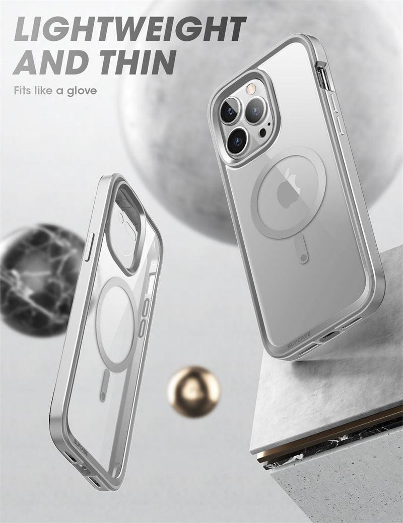 Elegant iPhone 14 Pro Max Case 6.7" Strong Edges Slim Frame Clear Protective Case with Built-in Screen Protector Compatible Shockproof Thin Clear Case Luxury Case For Smartphone