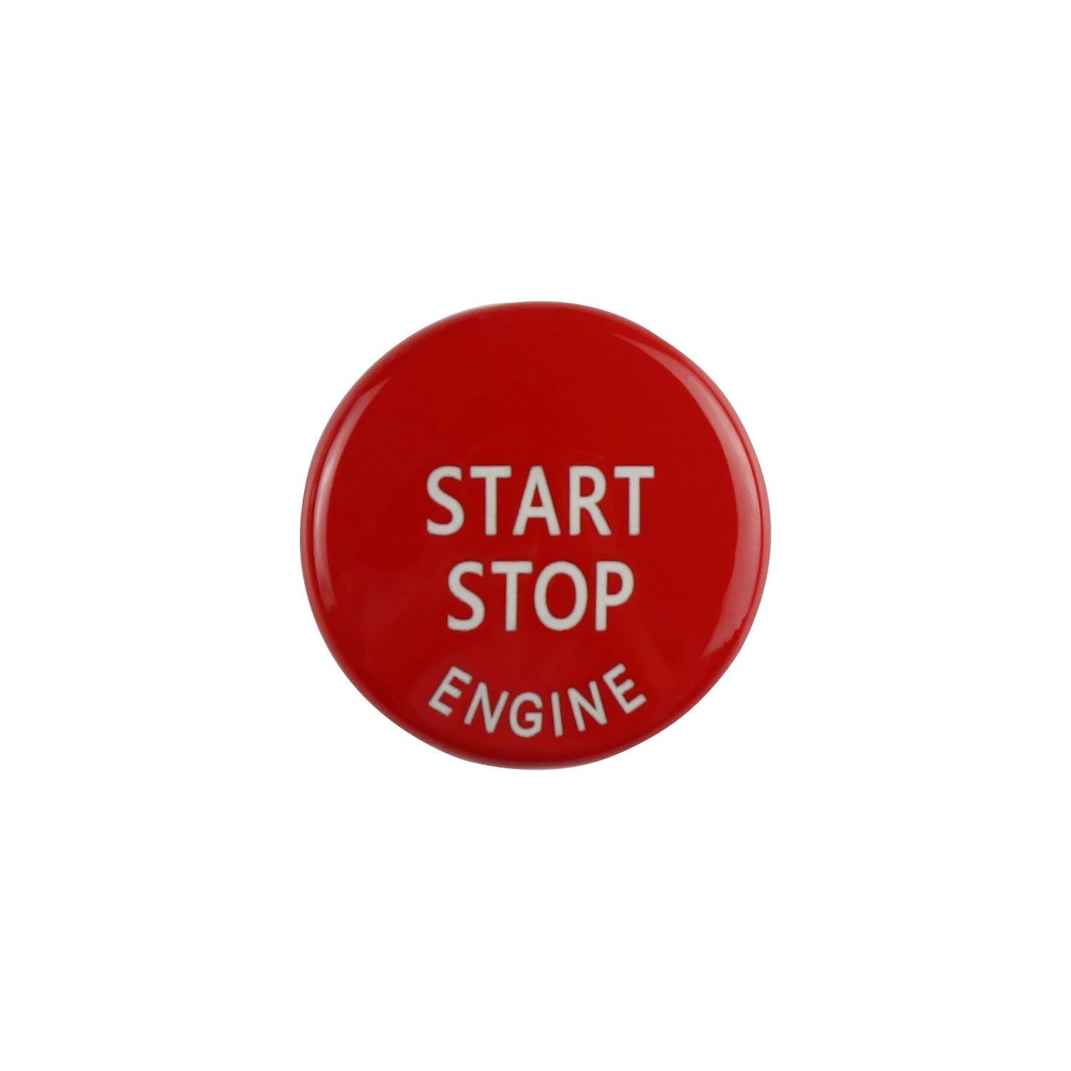 Engine START STOP Sports Engine Start Stop Button Cover Keyless Go Ignition Sticker Start Stop Engine Button Switch Cover Button Accessories Key Decor for Car Replace Cover