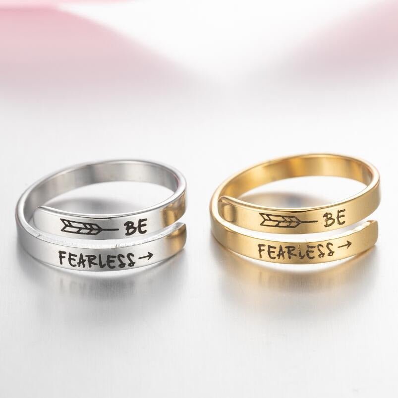 Retro Stainless Steel English Double Ring - Lifestyle Haven