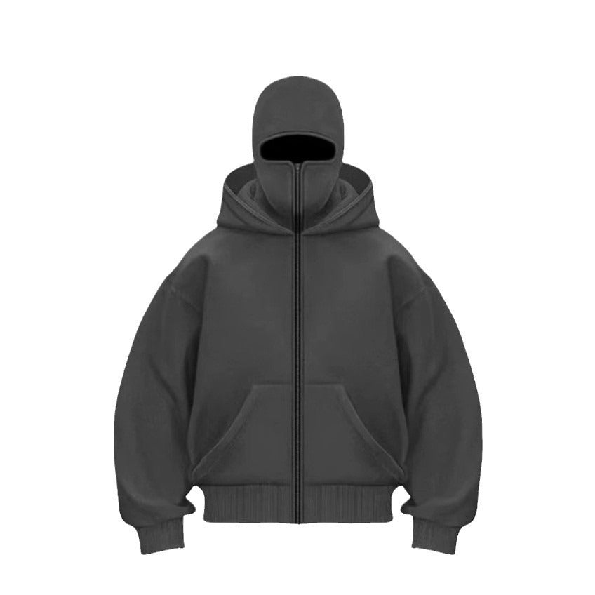 Men's Hooded Zip-Up Baseball Jacket - Lifestyle Haven