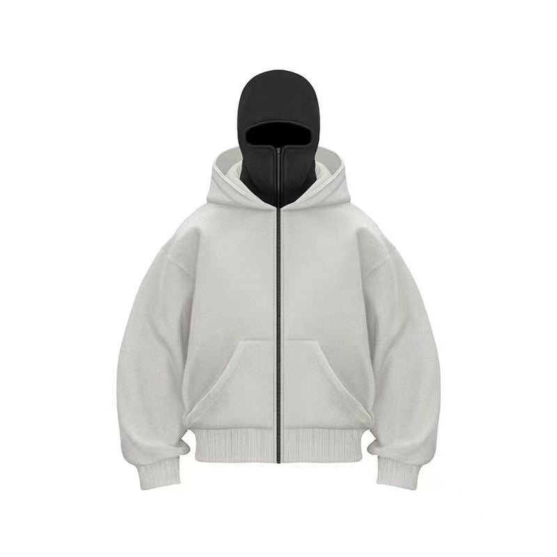 Men's Hooded Zip-Up Baseball Jacket - Lifestyle Haven