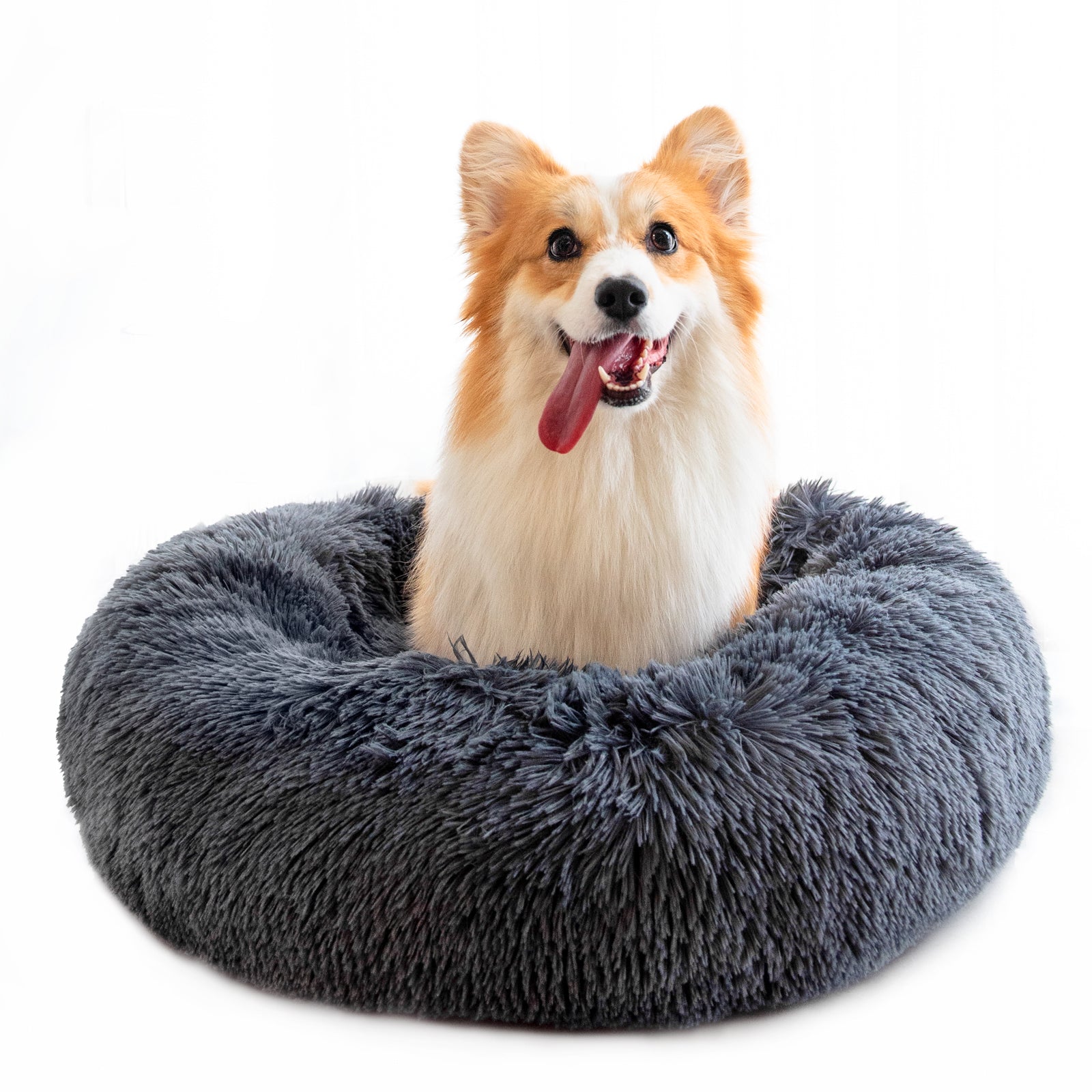 Round Plush Dog Bed for Small Dogs and Puppies - Lifestyle Haven