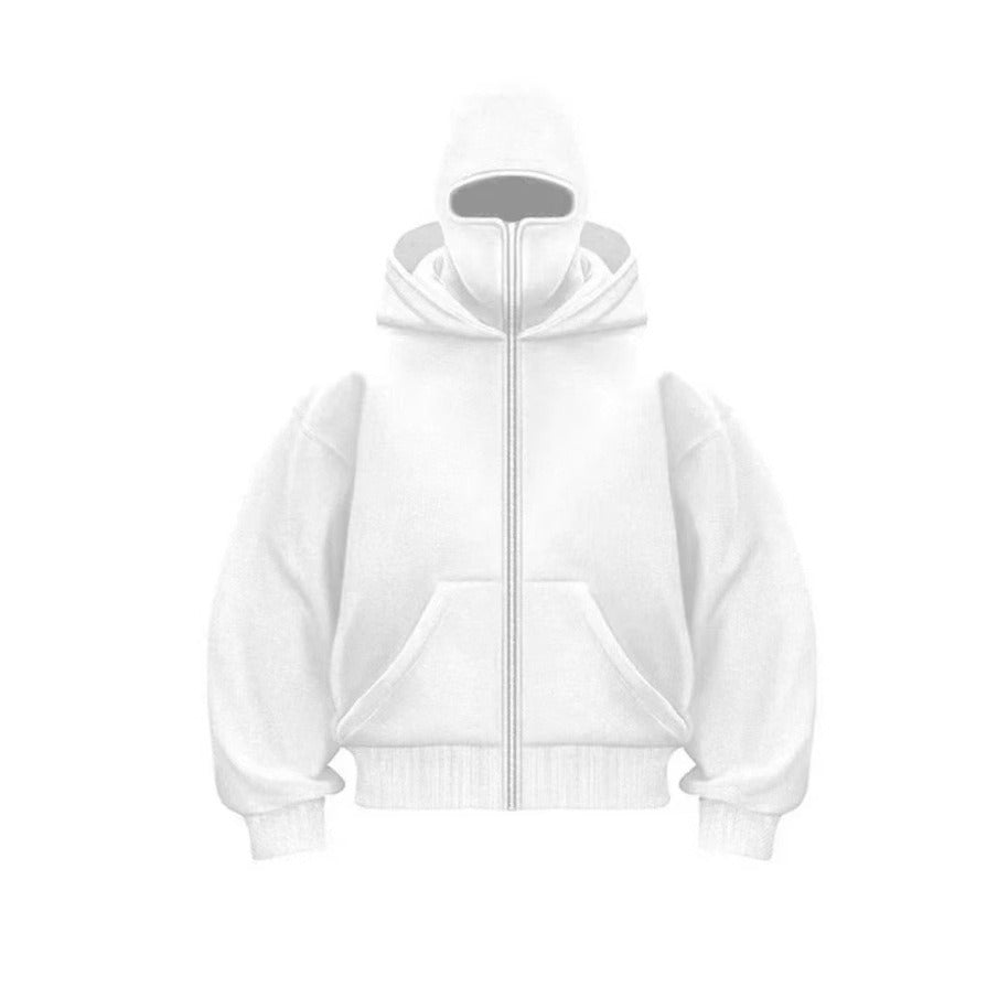 Men's Hooded Zip-Up Baseball Jacket - Lifestyle Haven