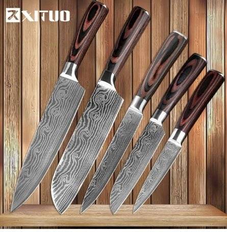 Carpenter's Special Set 6-piece Set 8-piece Set Knife Chef Knife Kitchen Knife Cooking - Lifestyle Haven