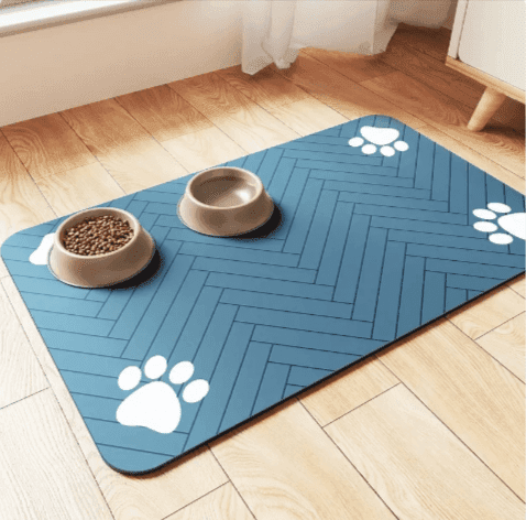 Splash-Proof Feeding Mat for Cats & Dogs | Quick-Drying & Water-Absorbing Floor Protector - Lifestyle Haven